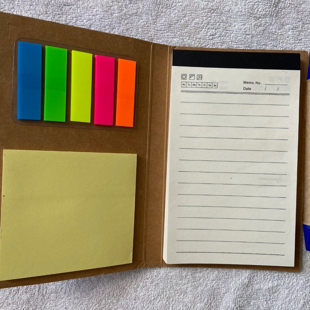 - Jotting pen ruled line note book dairy colorful page tag & sticky back post